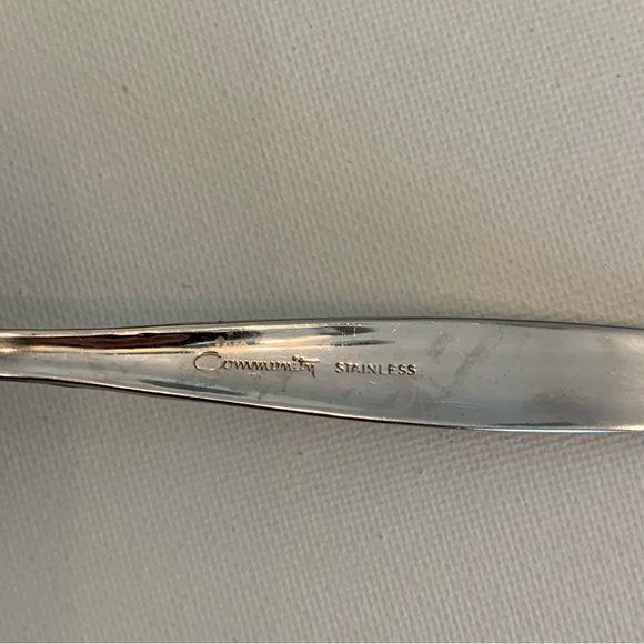 Oneida Community VENETIA Stainless GRAVY LADLE Burnished Glossy Flatware Tapered - Picture 6 of 7